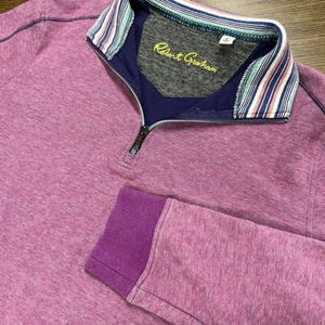 Robert Graham Abdul Mens‎ Large 1/4 Zip Pullover Sweater
